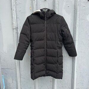Columbia Youth Girls Black Puffer Down Filled Jacket Size7/8